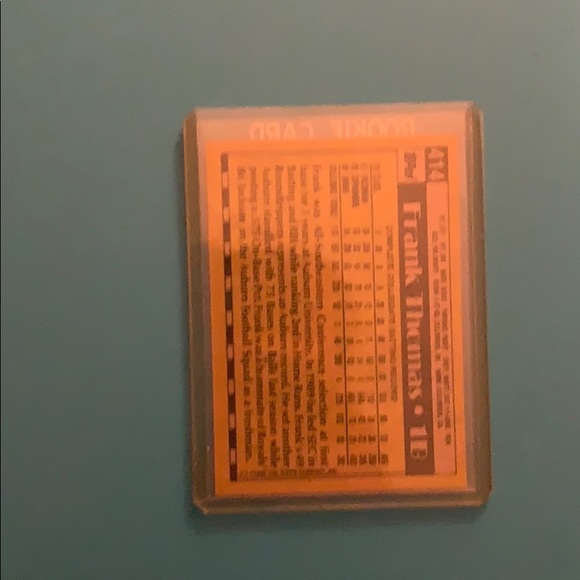 Frank Thomas rookie card - Picture 2 of 2